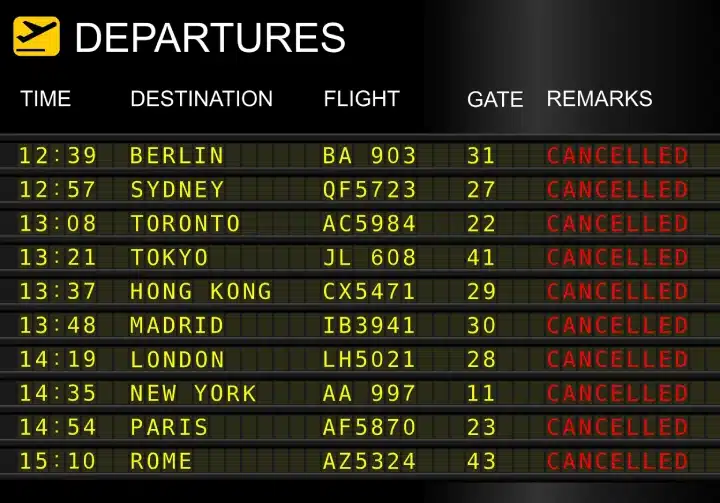 departures-table-of-canceled-flights