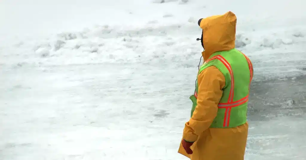 How to prepare for snow storms when flying by plane.