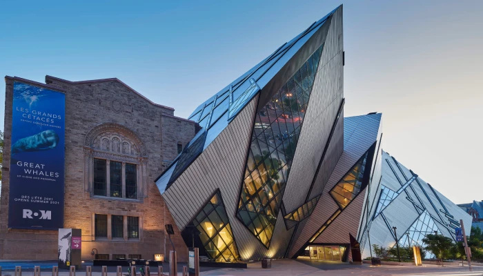 Royal Ontario Museum Building in Toronto