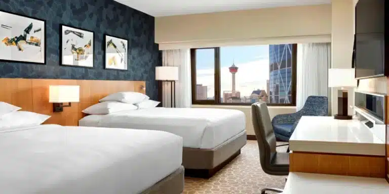 Delta Hotels Calgary Downtown hotel room view - hotels in Calgary