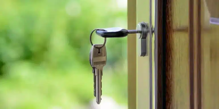 Keys on the door