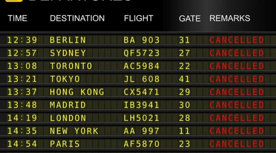 departures-table-of-canceled-flights